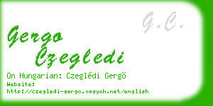 gergo czegledi business card